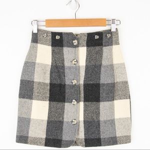 90s Vintage Star City Clothing Co. Plaid Mini Skirt